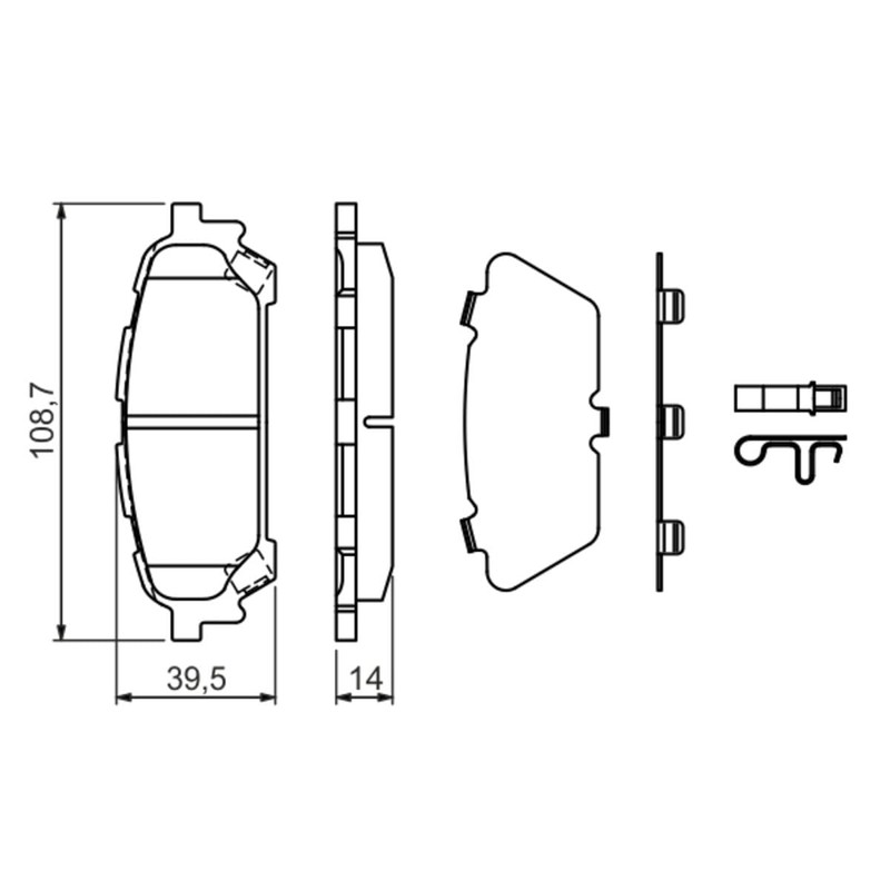 Bosch 0986494232 Brake Pad Set