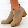 TRENDSUP Collection Women Booties (Khaki, us_footwear_size_system, adult, women, numeric, medium,