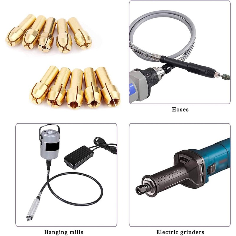 TAORAYO 0.17 inch (4.8 mm) Shank Collet Chuck Set Motor