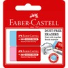 Faber-Castell Dust-Free Erasers, Blue and Pink Medium – Blister Pack