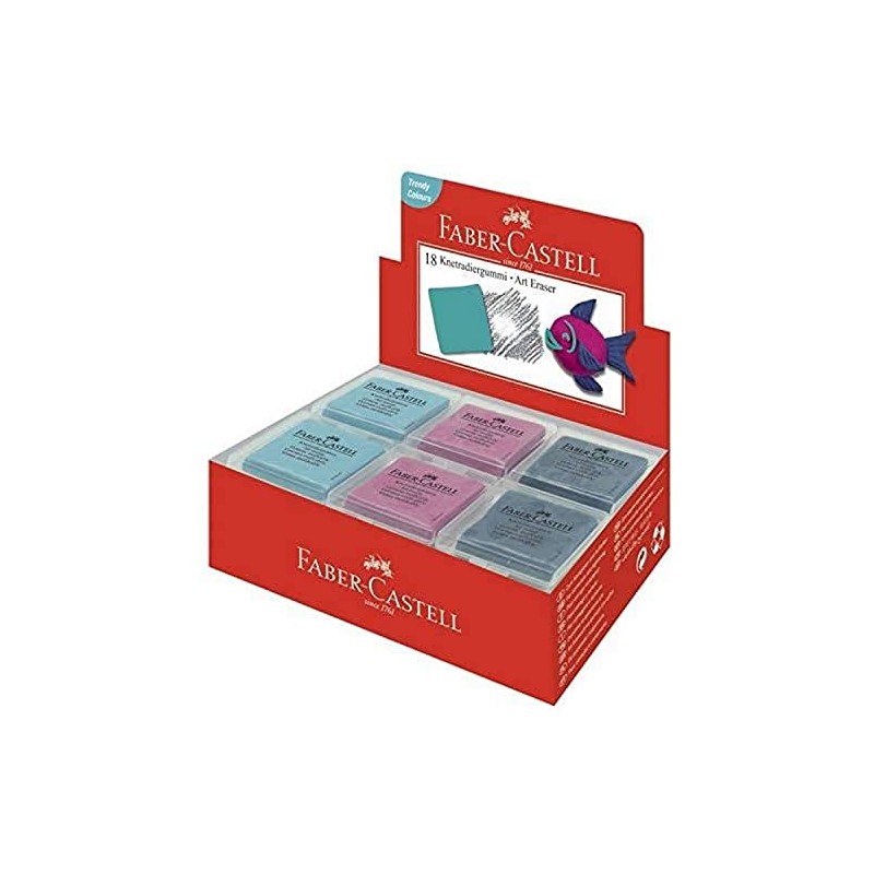 FABER-CASTELL Art Eraser Malleable Eraser, Assorted