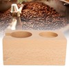 Wooden Coffee Tamper Station Stable Prevent Slip Coffee Tamper Holder