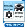 KGDUYC 4 Hex Nuts for Dumbbells, Non-Slip Quick Release Dumbbell