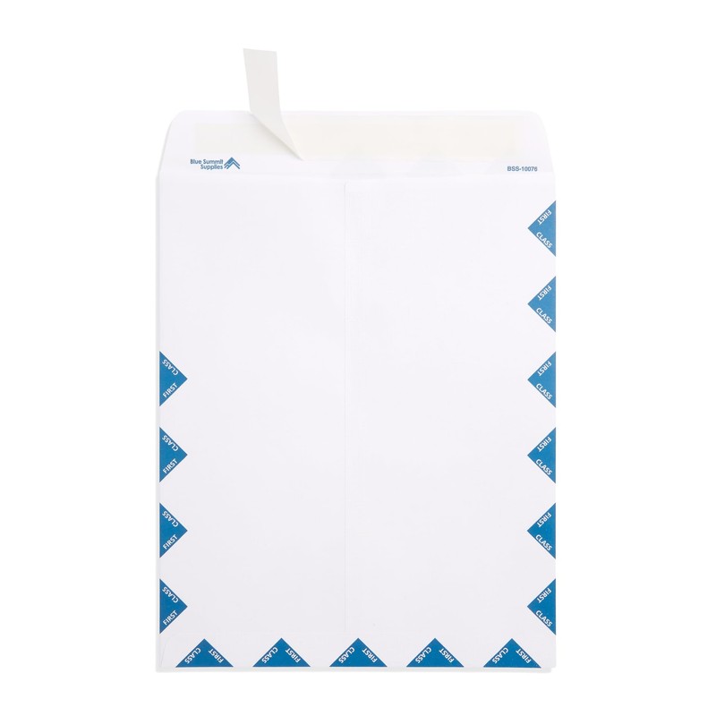 Blue Summit First Class Mail Envelopes 9x12, Large Double Window