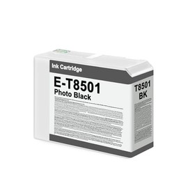 T8501 Ink Cartridge Black Remanufactured, SureColor P800 Compatible, 80ml, Pigment Ink, Easy Installation with Chip