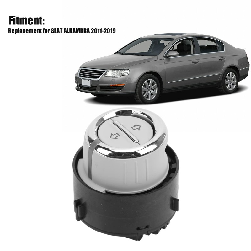 1K9959561 Heavy Duty Automotive Silver ABS Metal Wear-Resistant Sunroof Switch,