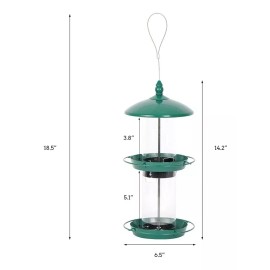 Comedero Metal Colgante Alimentador Pájaros Silvestres