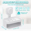 sourcing map 1Pcs Suction Cup Soap Dish, Removable and Reusable