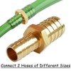 Uenede 2PCS Brass 5/16" to 1/2" OD Barb Reducer Barbed