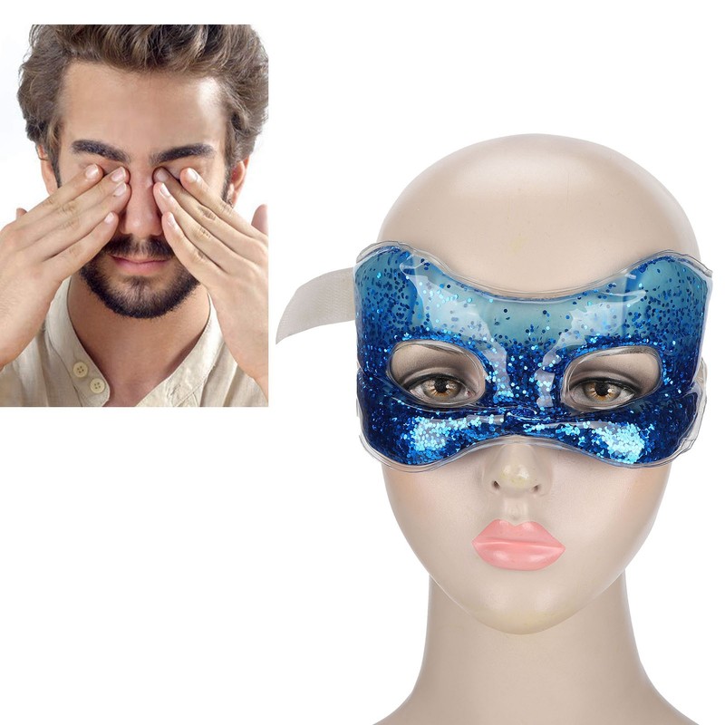 TPU Glitter Sequins Sleep Hot Cold Compress Eye Cover Sleep