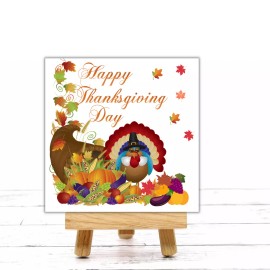 Sign Me Up By Diana Happy Thanksgiving Day Turkey Sign or Door Hanger