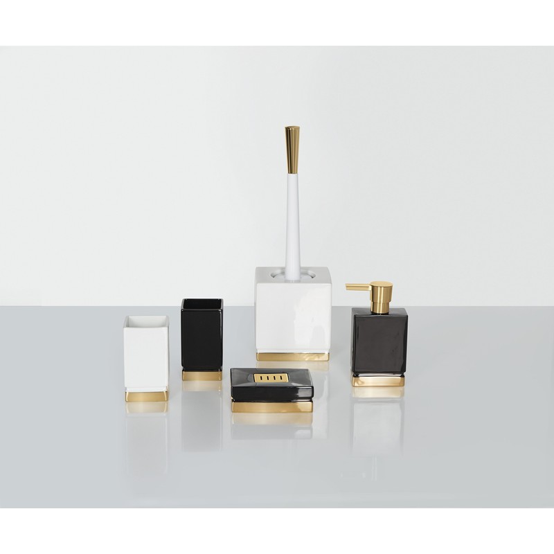 Spirella Roma Black/Gold Soap Dispenser