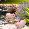 2pcs Landscape Lawn Garden Courtyard Resin High Simulation Piglet Decoration
