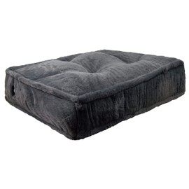 Bessie and Barnie Rectangle Dog Bed - Extra Plush Faux Fur Dog Bean Bag Bed - Fluffy Dog Beds for Large Dogs - Waterproof Lining and Removable Washable Cover - Multiple Sizes & Colors Available