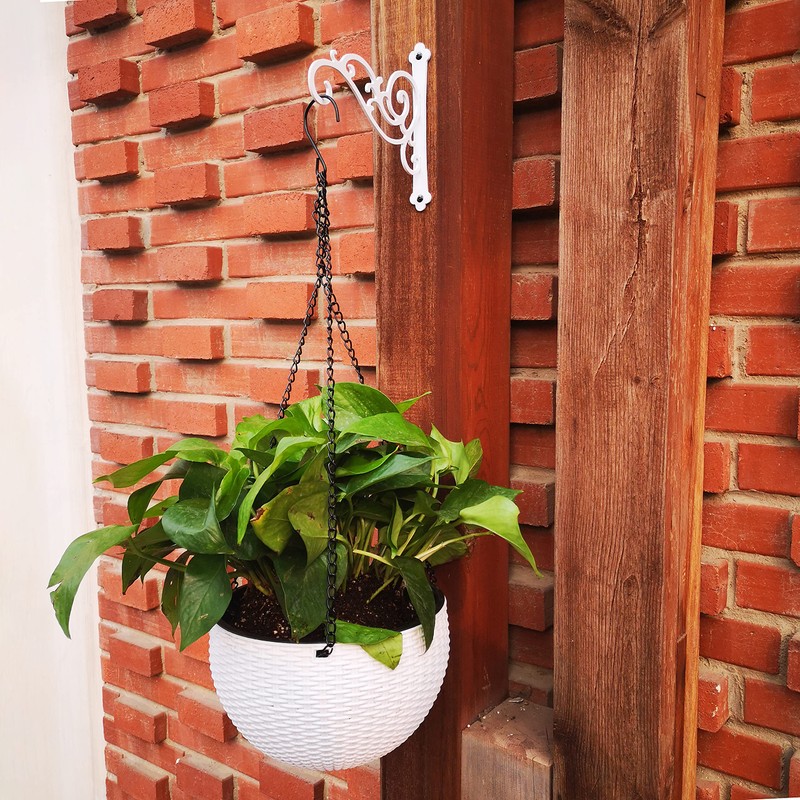 YOYOSO Sunshine Iron Hanging Planter Bracket, 2 Pcs 6-Inch Wall