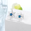 Snowflake Earrings for Women 925 Sterling Silver Snowflake Stud Earrings