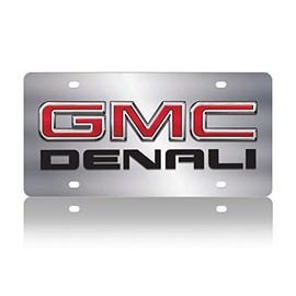 Eurosport Daytona Stainless Steel License Plate Badge for GMC Denali