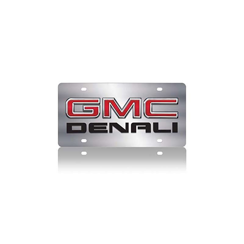 Eurosport Daytona Stainless Steel License Plate Badge for GMC Denali