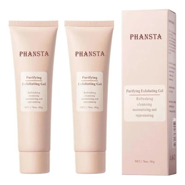 Exfoliante Facial, Gel Exfoliante Purificante 50 G X 2 Pcs