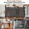 Reinforced 71" Wide Retractable Baby Gates, Prevent Crawling Under