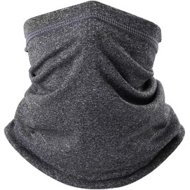 Unbranded Neck Gaiter Bandana Face Mask Sun Cooling Scarf Gator Cover Head for Men Women - Gray