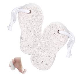 Pedicure Tools, Natural Pumice Stones (Pair) for Feet, Exfoliating Callus Remover, Foot Scrubber for Hard Skin, Heels, and Dead Skin, Spa-Quality Foot Care, Gentle and Effective