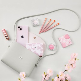 KALIDI Women's Shoulder Bag, Small, Cat Button, Cute, Fashionable Girls’ Bag, Simple, Mini Bag, Wallet, Smartphone Pouch, Waterproof, Crossbody Bag, Ultra-Lightweight, Present, School or Travel, gray