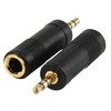 Ex-Pro® 24k Gold 3.5mm Socket to 6.35mm Jack Plug Audio Stereo Adaptor 6.3mm 1/4" Headphone Adapter