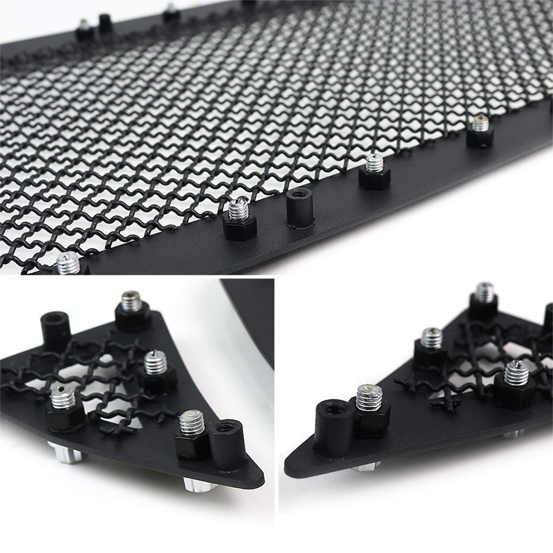 Spec-D Tuning Rivet Mesh Black Upper Main Grille Inserts Compatible