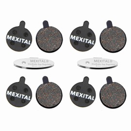 MEXITAL Bicycle Brake Pads 4 Pairs Disc Brake Pads Bicycle for Zoom DB280 DB350 DB450 DB550 DB650 Alongha SNG Apse Artek Apollo Shockwave X-Rated 04-4