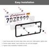 Transparent License Plate Cover and Frames, 2Pack Grey Clear Front
