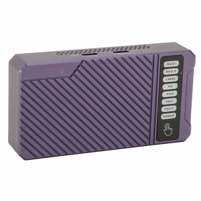 RAID Hard Drive Enclosure NVMe Dual Bay 20Gbps 4 Modes