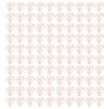 100pcs Rose Gold Paper Clips Cute Diamond Shaped Multifunctional Metal