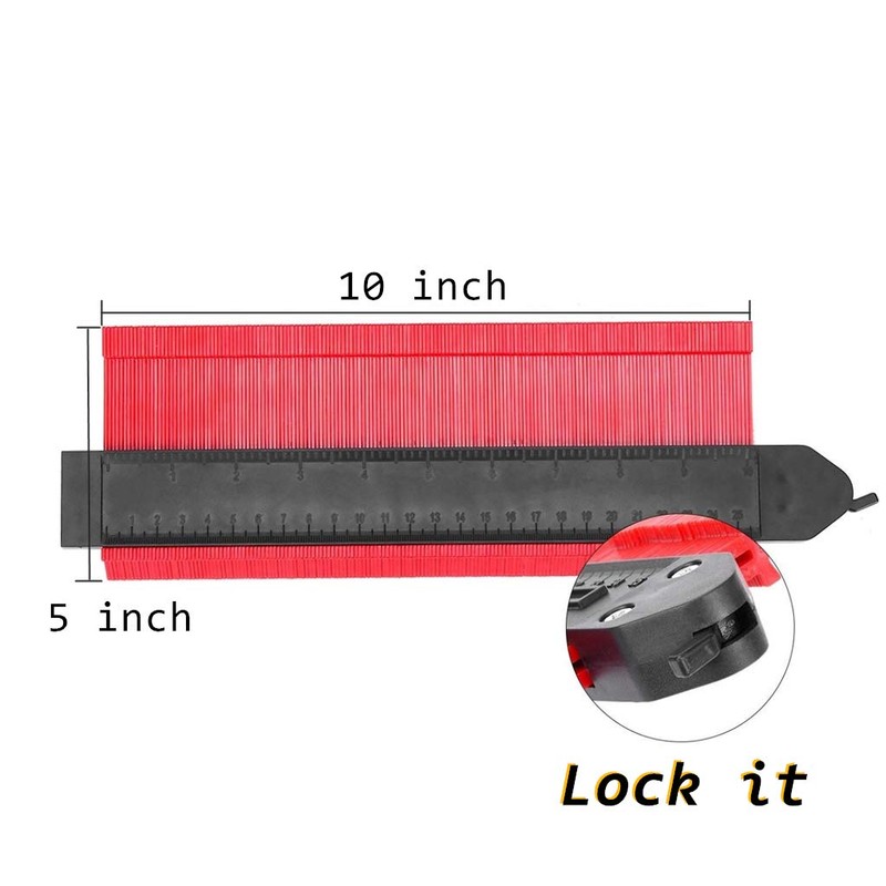 Upgrade Contour Gauge with Lock 10 Inch Irregular Contour Duplicator