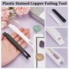 AHANDMAKER 2 Pieces Stained Glass Hand Foil Cutter Copper Foil