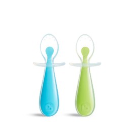 munchkin Munchkin FDMU17291 Munchkin Soft Spoon, Soft Spoon, Set of 2, Blue & Green