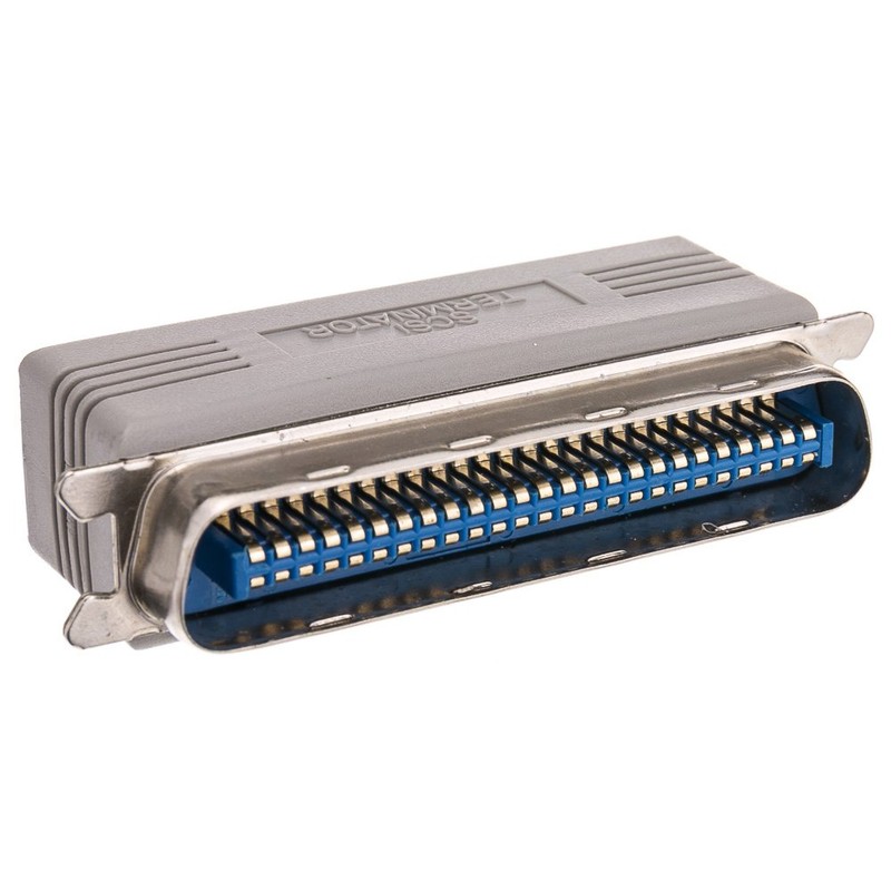 QualConnect SCSI Terminator, Centronics 50 (CN50) Male, One End, Passive