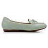 VenusCelia Zapato plano ancho Bowknot para mujer, Turquesa (Pale Turquoise),