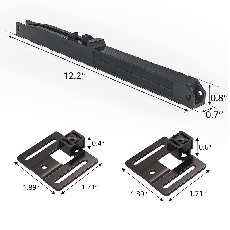 SMARTSTANDARD SMARTSTANDARD Barn Door Soft Close Kit, Matching 88-132 Pounds