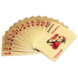 Poker Skat Cards Gold 24 K Plated Gold Cards Plastic Playing Cards Gift