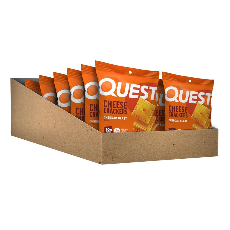 Quest Nutrition Cheese Crackers, Cheddar Blast, 10g Protein, 5g Net