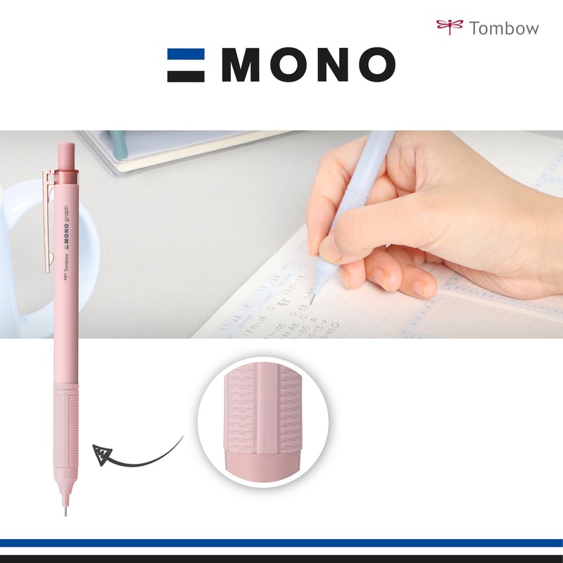 Tombow Mechanical Pencil Mono Graph Lite Black, Precision Tip, Comfort