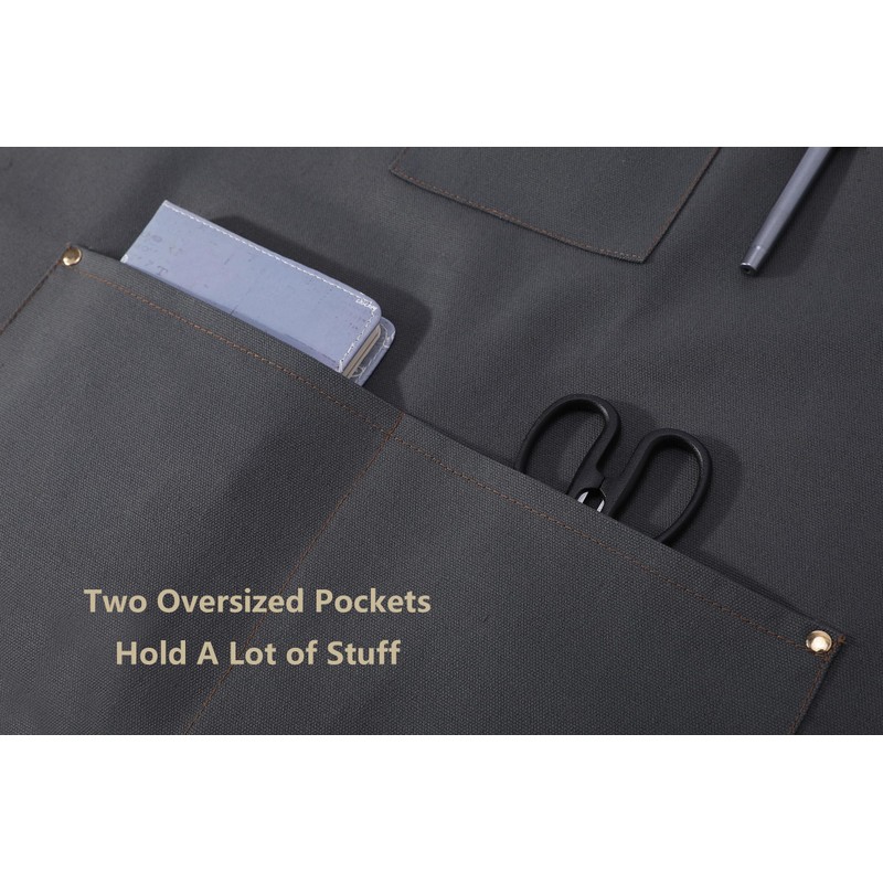 AFUN Chef Aprons for Women Men with Large Pockets, Cotton