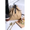 Insulated Hot/Cold Drawstring Canvas Lunch Bag, Thermal, 100% Cotton, Insulating