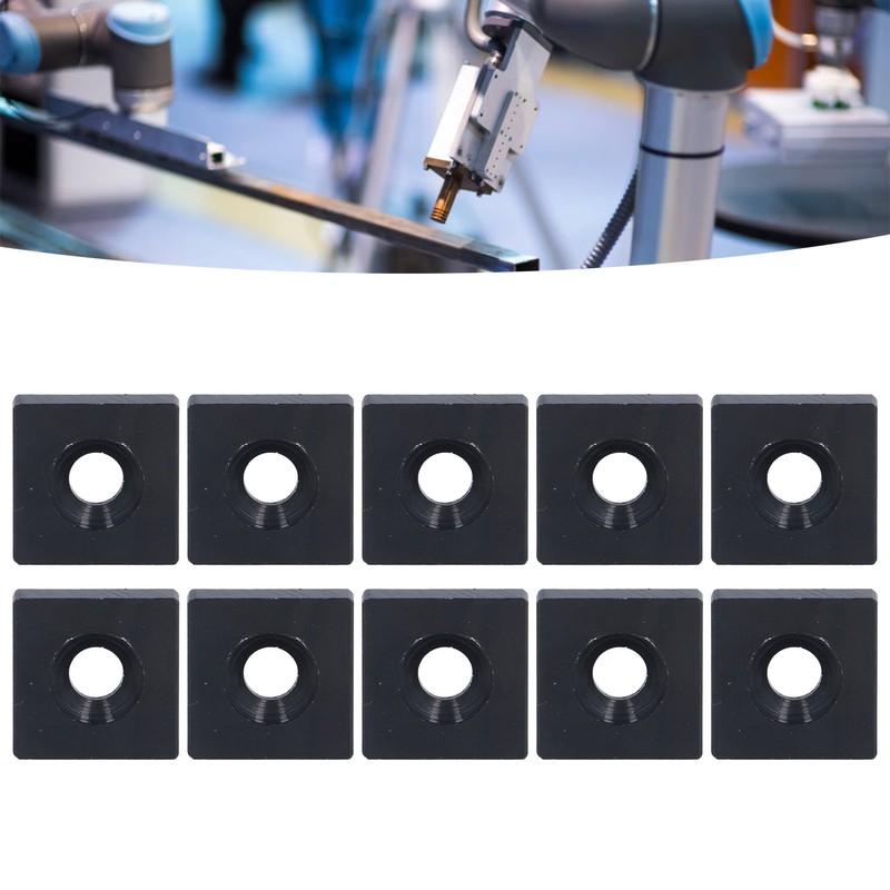 10Pcs Profile End Caps Aluminum Alloy Single Hole Cover Plate