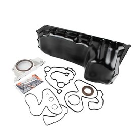 HLUCHY 264-260 Engine Oil Pan Sump with Gasket Replacement for Dodge Ram 1500 2500 3500 4000 4500 5500 5.7L 6.4L 2003-2018 Replace 53021334AF