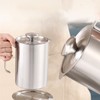 Bacon Grease Container with Strainer 304 Stainless Steel 1.8L Food