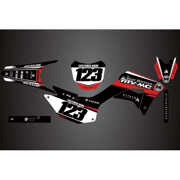 Attack Graphics Custom Velocity Complete Bike Graphics Kit for Honda