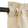 TOPICK Sheer Net Curtains with Drawstring, Transparent Bistro Gadine, Country