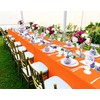 10 Pack 60 x 102 Inch Tablecloth, Orange Tablecloth for